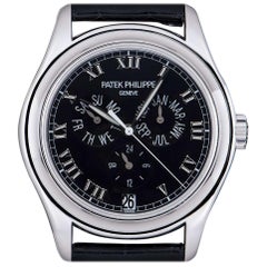 Patek Philippe Calendrier Annuel Gents Platine Cadran Noir 5035P-001