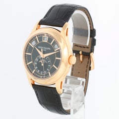 Patek Philippe Annual Calendar Men's 18k Rose Gold Moonphase Watch 5205 R-010