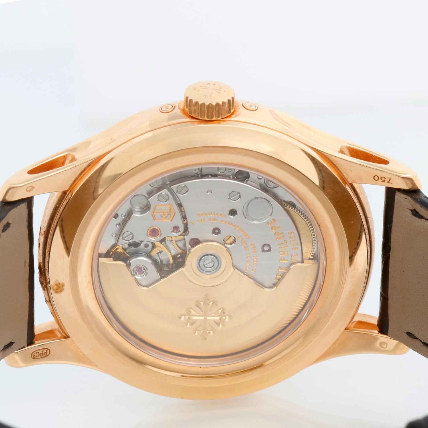 Patek Philippe Annual Calendar Men's 18k Rose Gold Moonphase Watch 5205 R-010 1