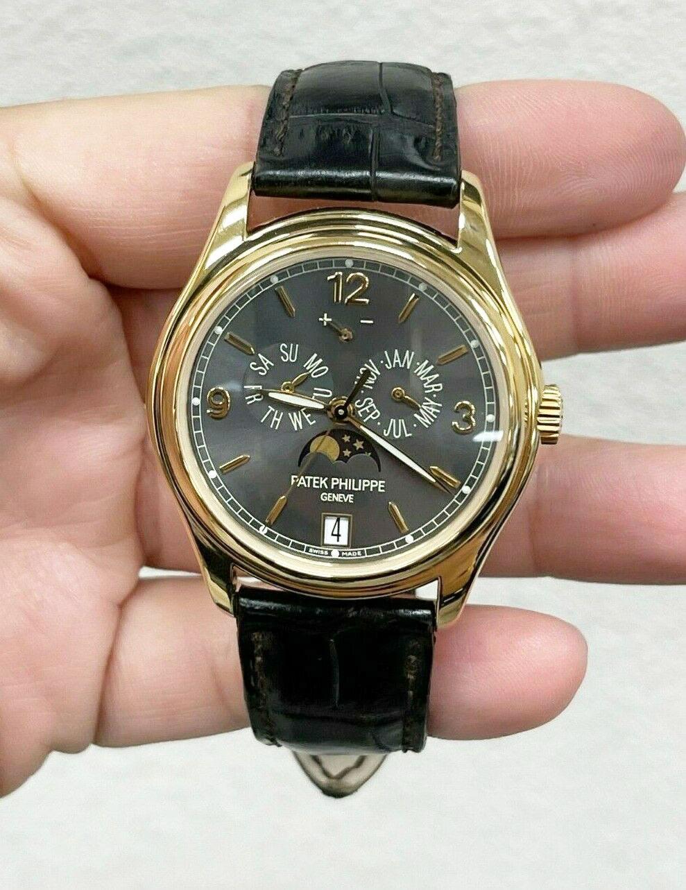 Patek Philippe Annual Calendar Moonphase 5146J Grey Dial 18K Yellow Gold 1