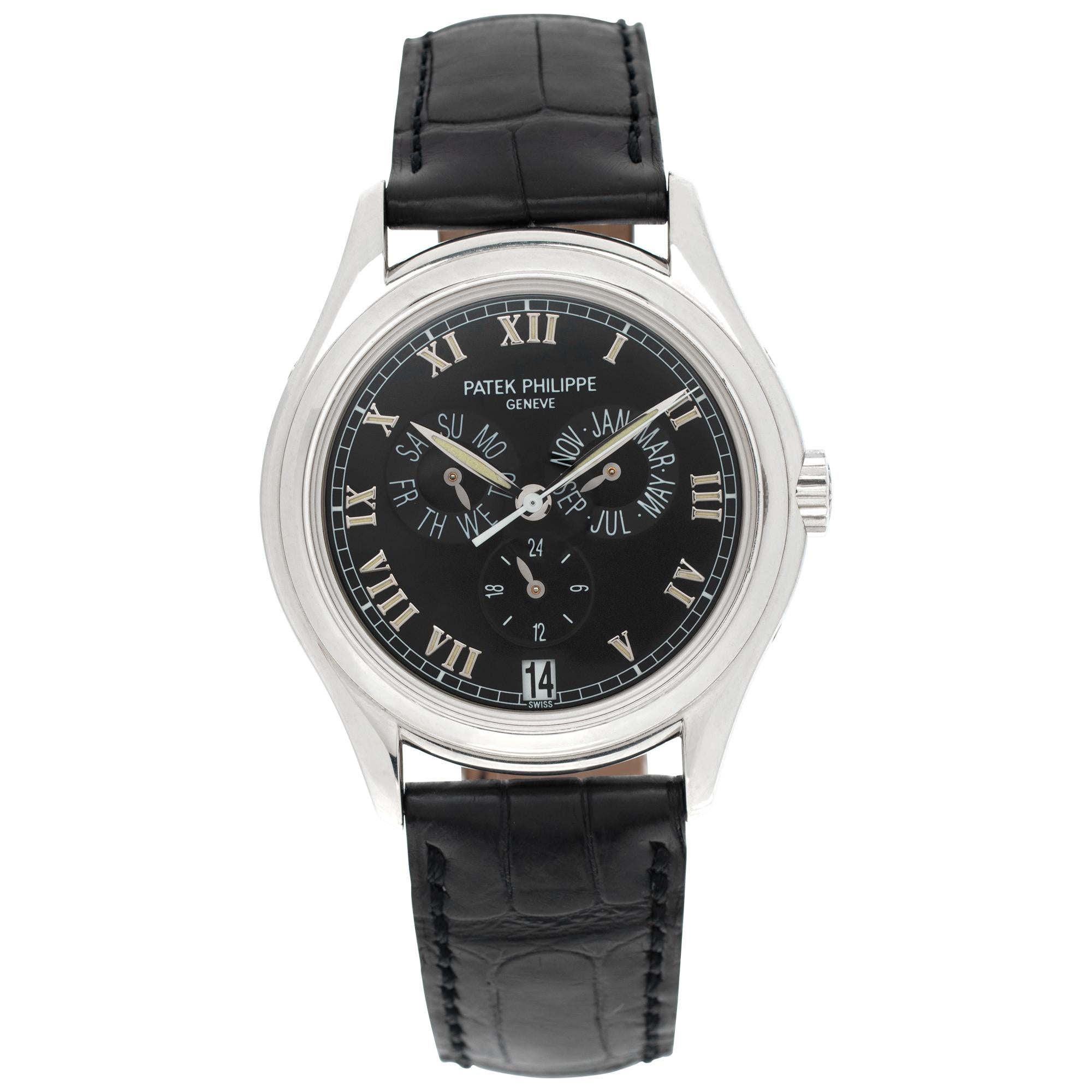 Patek Philippe Annual Calendar platinum Auto Wristwatch Ref 5035p For Sale