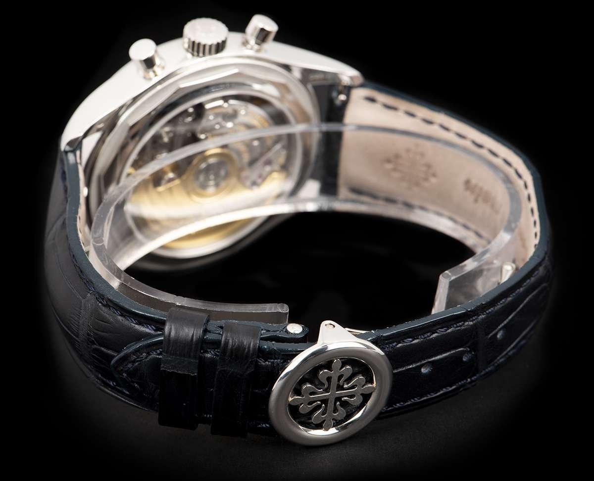 Patek Philippe Annual Calendar Platinum Blue Dial 5960P-015 Automatic Wristwatch 2