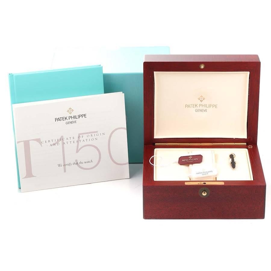 Patek Philippe Jahreskalender Tiffany LE Gelbgold Uhr 5150 Box Papiere im Angebot 7