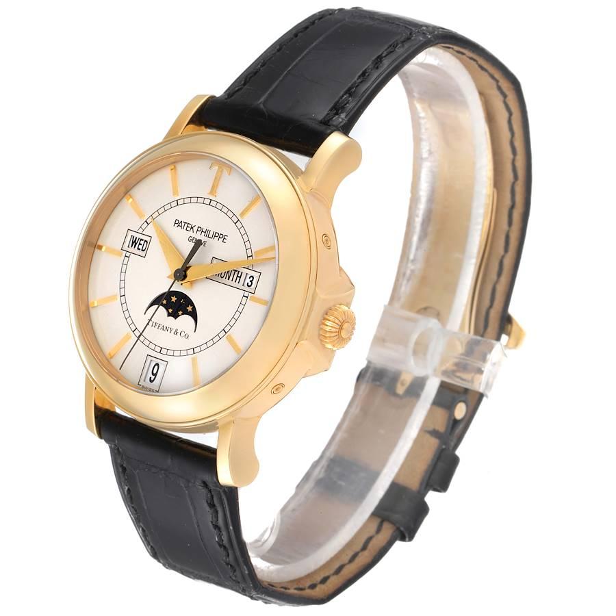 Patek Philippe Montre Tiffany LE en or jaune 5150 avec calendrier annuel Pour hommes en vente