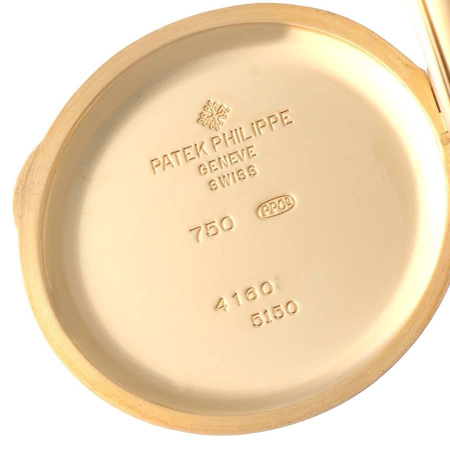 Patek Philippe Montre Tiffany LE en or jaune 5150 avec calendrier annuel en vente 3
