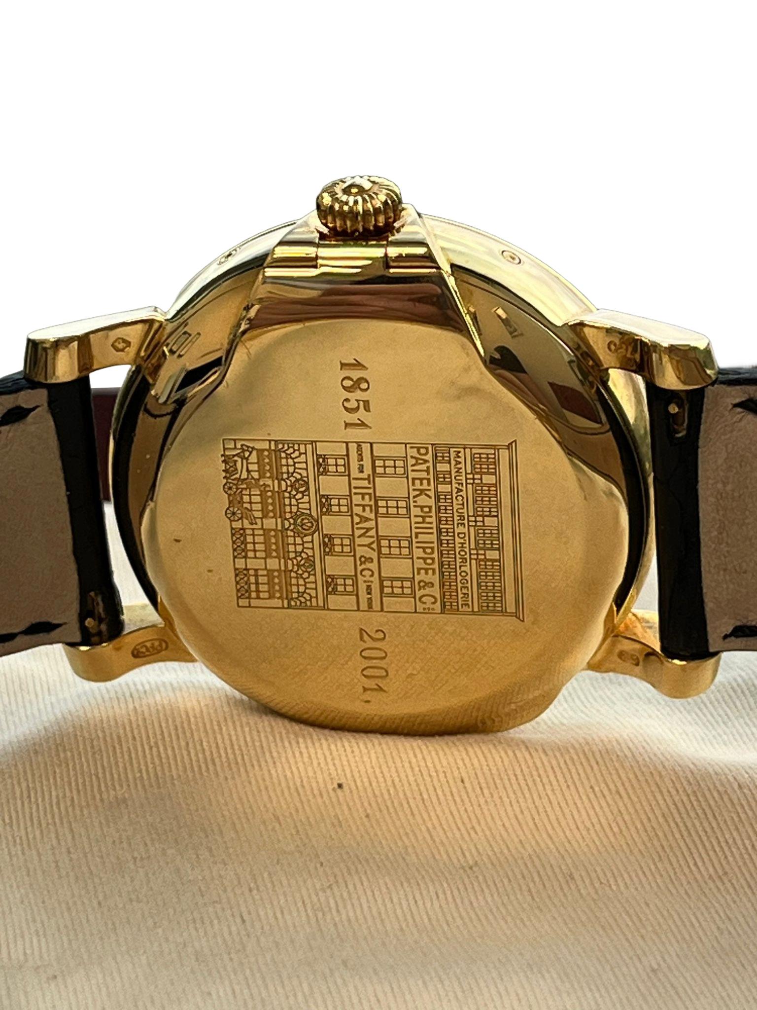 Patek Philippe Calendario Annuale Tiffany Limited Ediiton Orologio in oro giallo 5150J in vendita 8