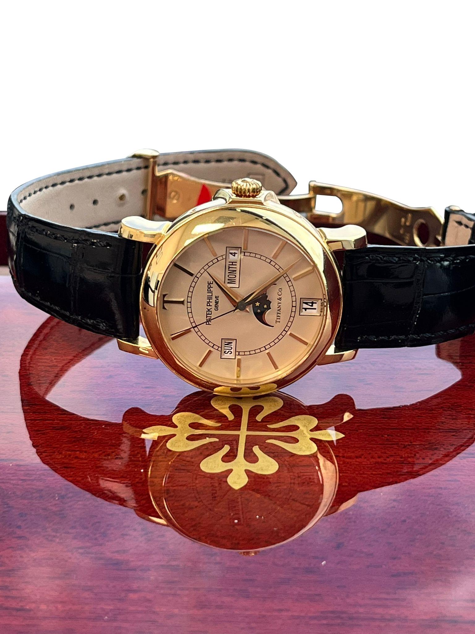 Patek Philippe Calendario Annuale Tiffany Limited Ediiton Orologio in oro giallo 5150J in vendita 14