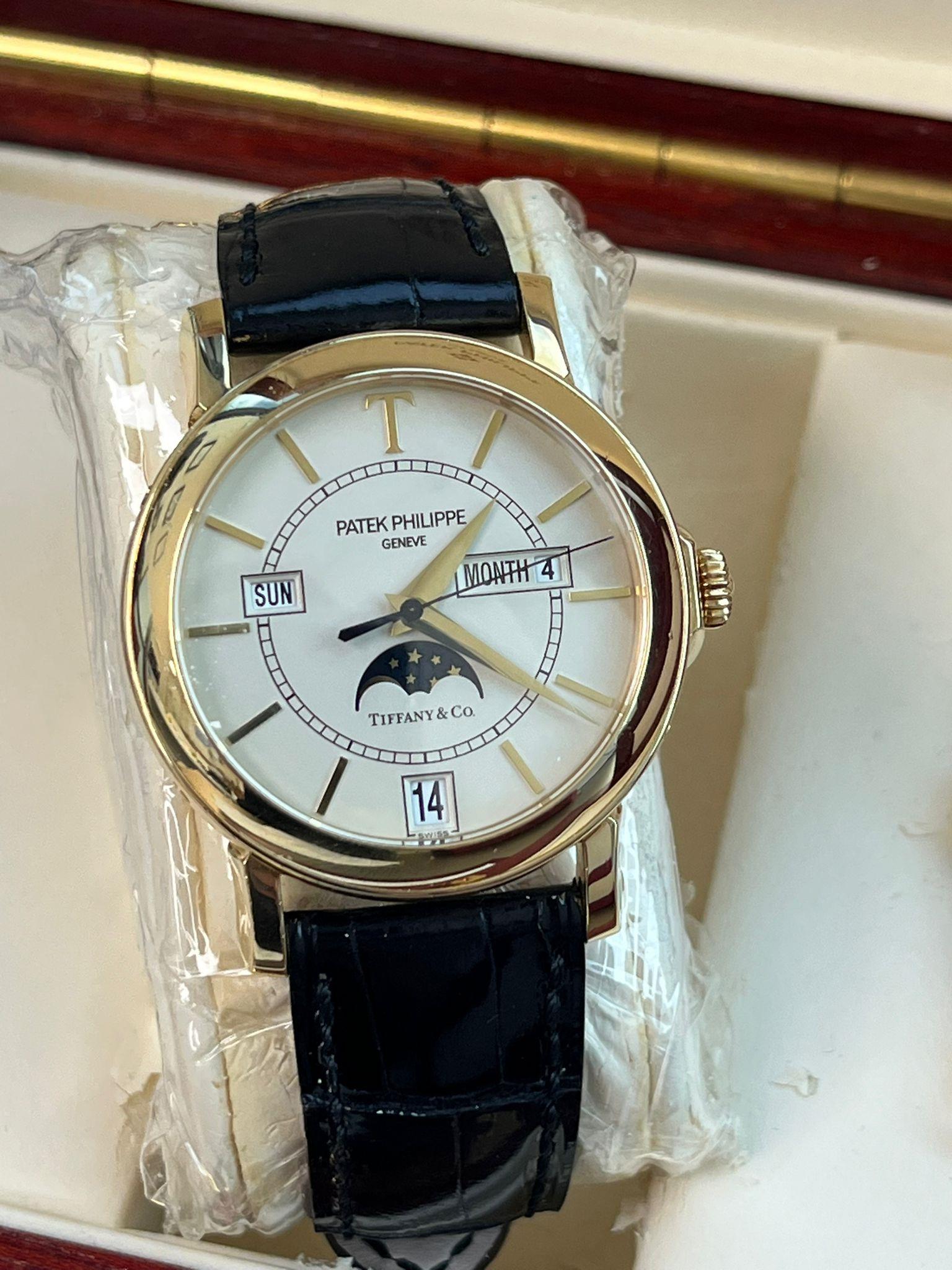 Patek Philippe Calendario Annuale Tiffany Limited Ediiton Orologio in oro giallo 5150J in vendita 1