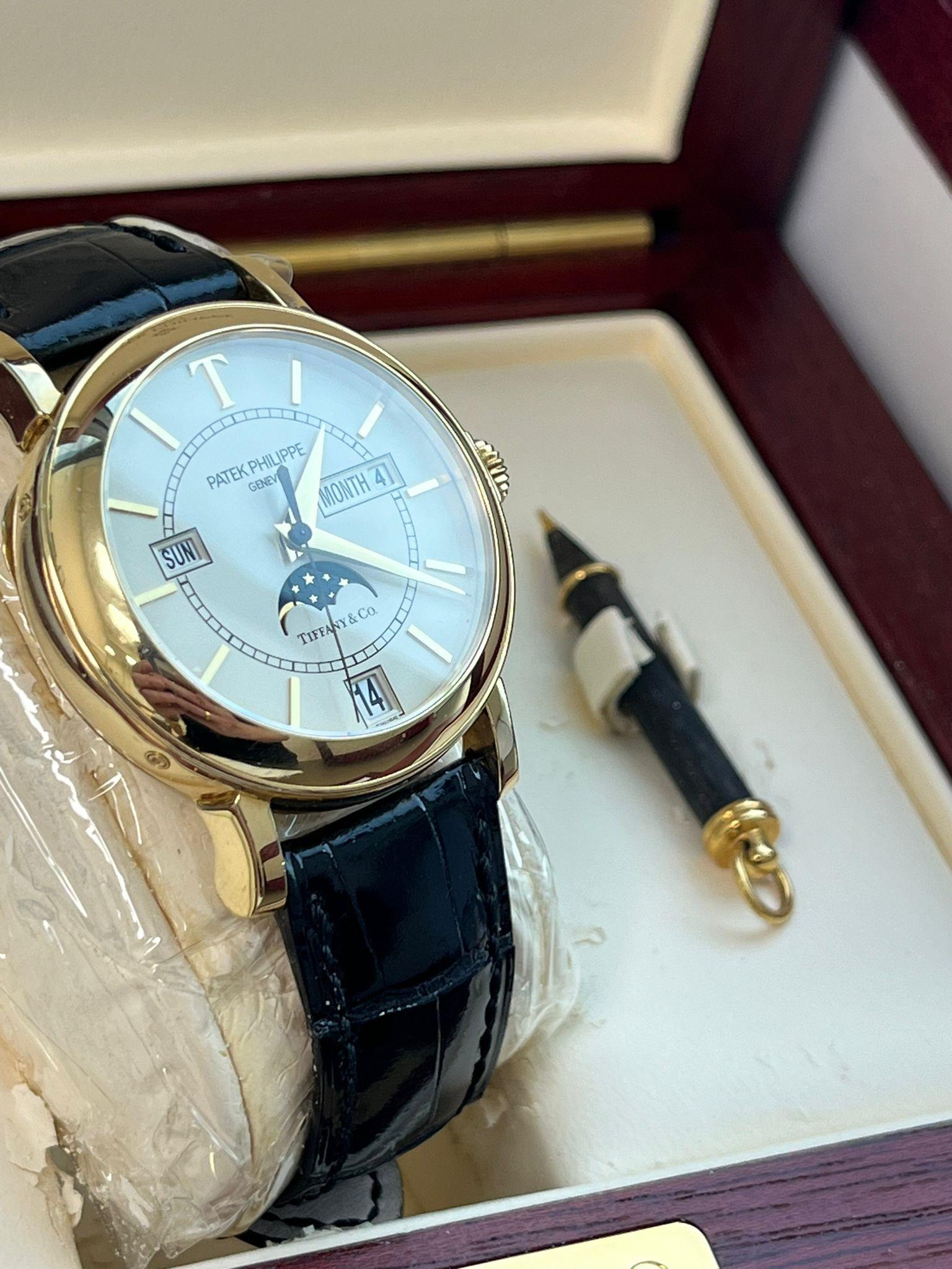 Patek Philippe Calendario Annuale Tiffany Limited Ediiton Orologio in oro giallo 5150J in vendita 2
