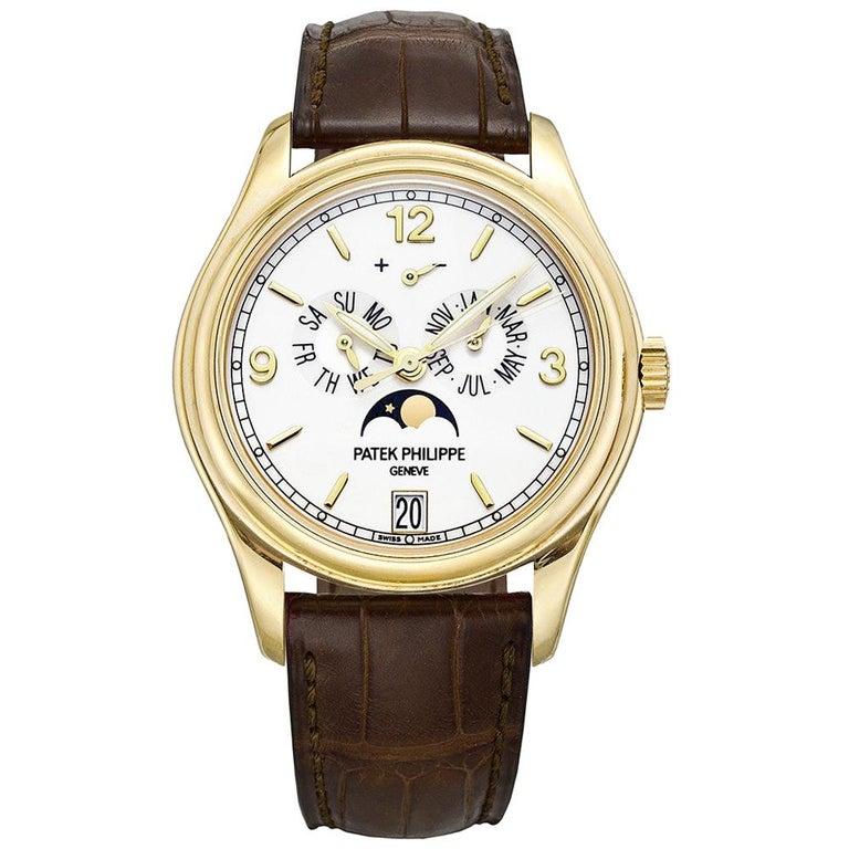 Patek Philippe Annual Calendar Yellow Gold '5146J-001' In Excellent Condition For Sale In Greenwich, CT