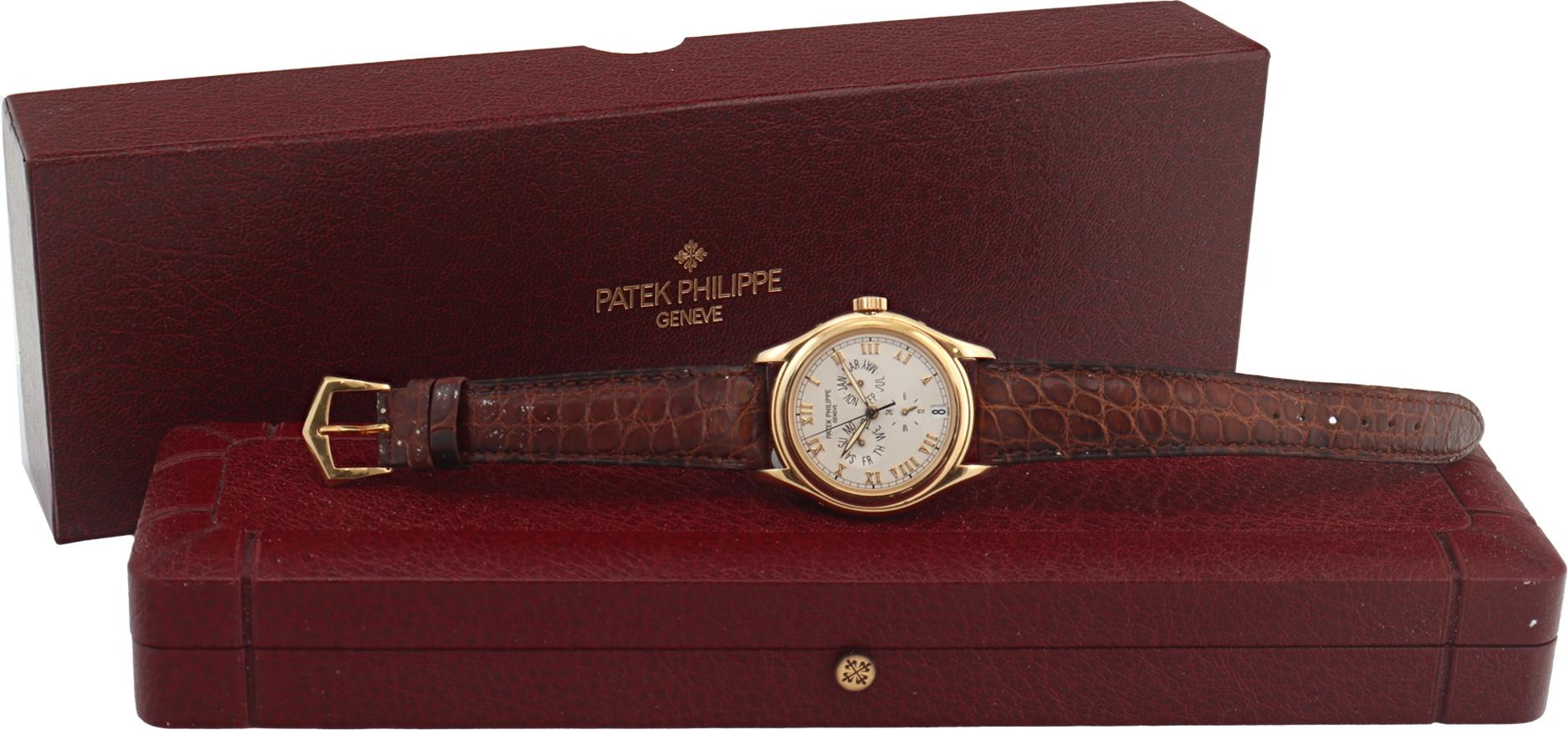 Patek Philippe Annual Calendar Yellow Gold Automatic Wristwatch Ref 5035J-001 For Sale 3