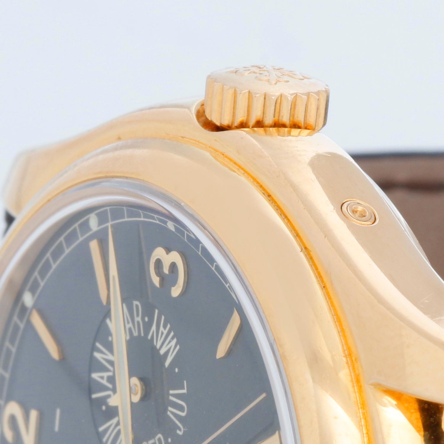 Herren-Mondphase-Uhr 5146J (5146 J) aus Gelbgold mit Jahreskalender von Patek Philippe im Zustand „Hervorragend“ in Dallas, TX