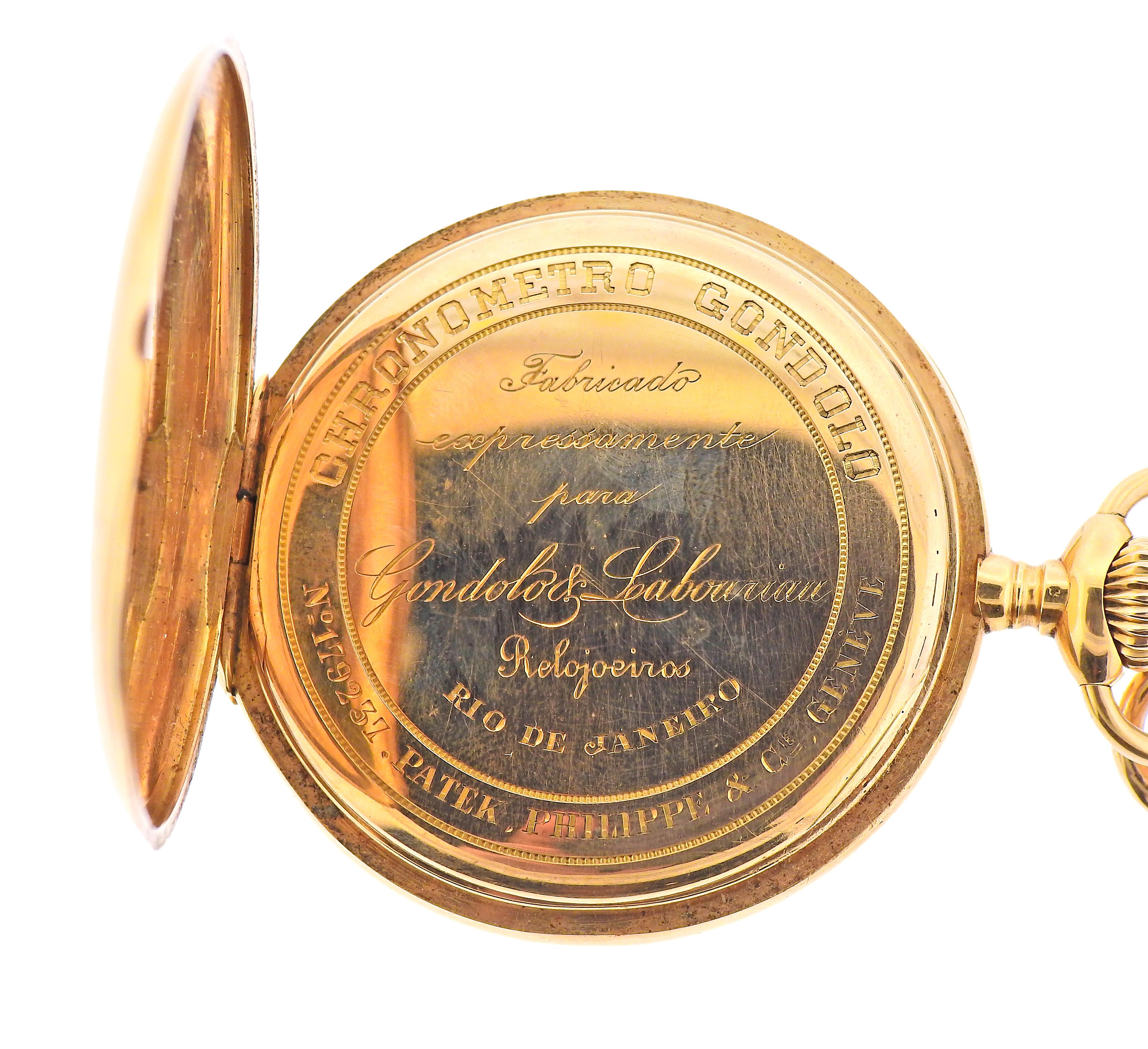 Men's Patek Philippe Antique Gold Pocket Watch