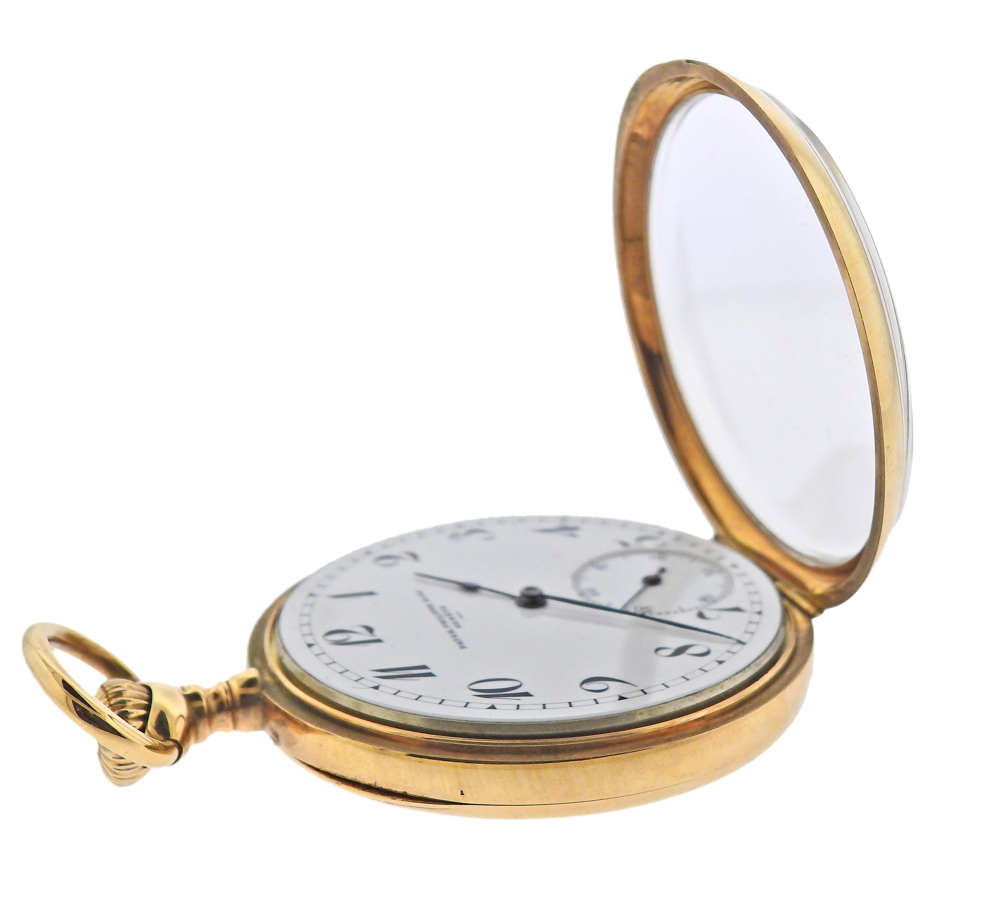 Patek Philippe Antique Gold Pocket Watch In Excellent Condition In New York, NY
