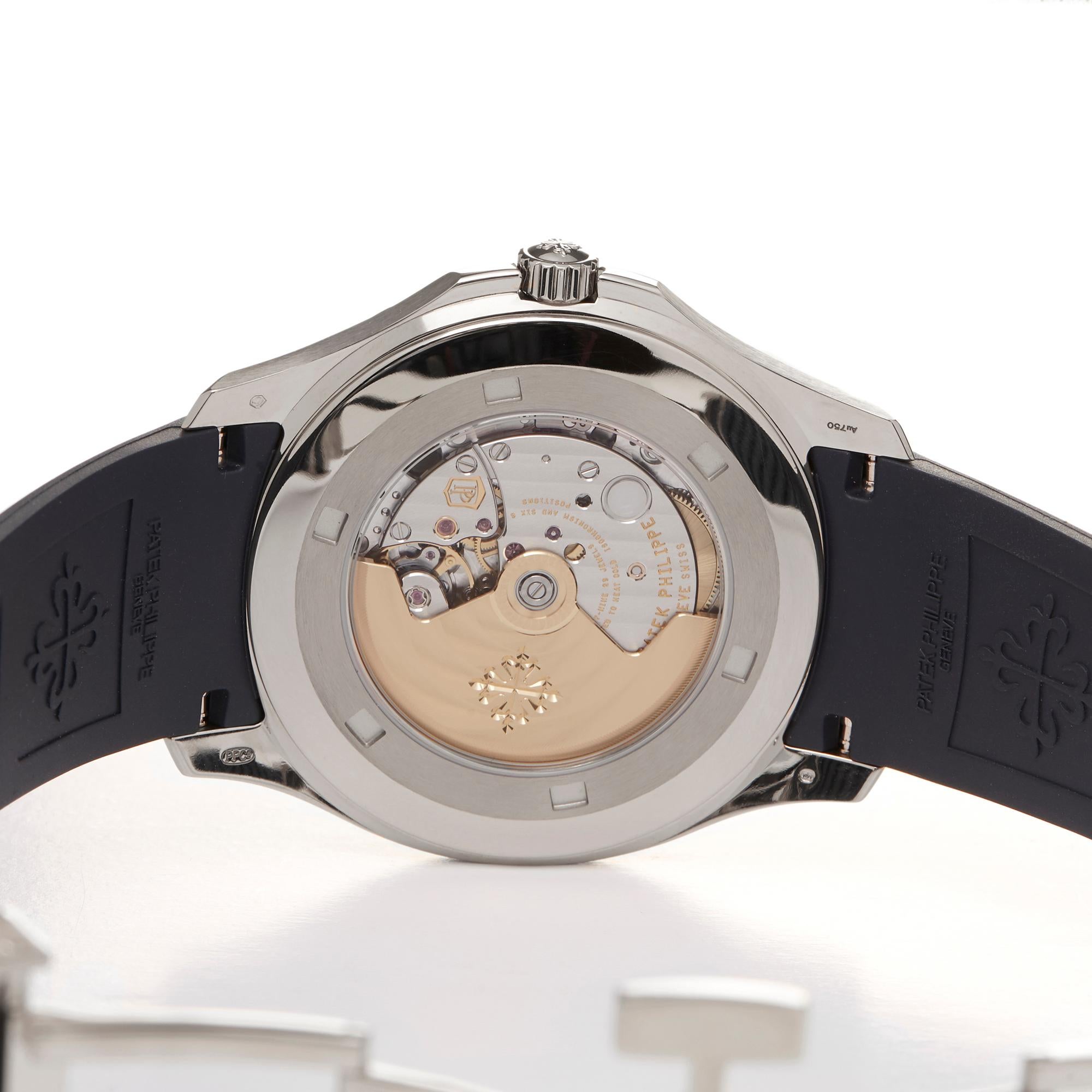Patek Philippe Aquanaut 18K White Gold 5168G-001 In Excellent Condition In Bishops Stortford, Hertfordshire