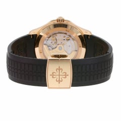 Patek Philippe Aquanaut Rose Gold Chocolate Rubber Strap 5167R-001