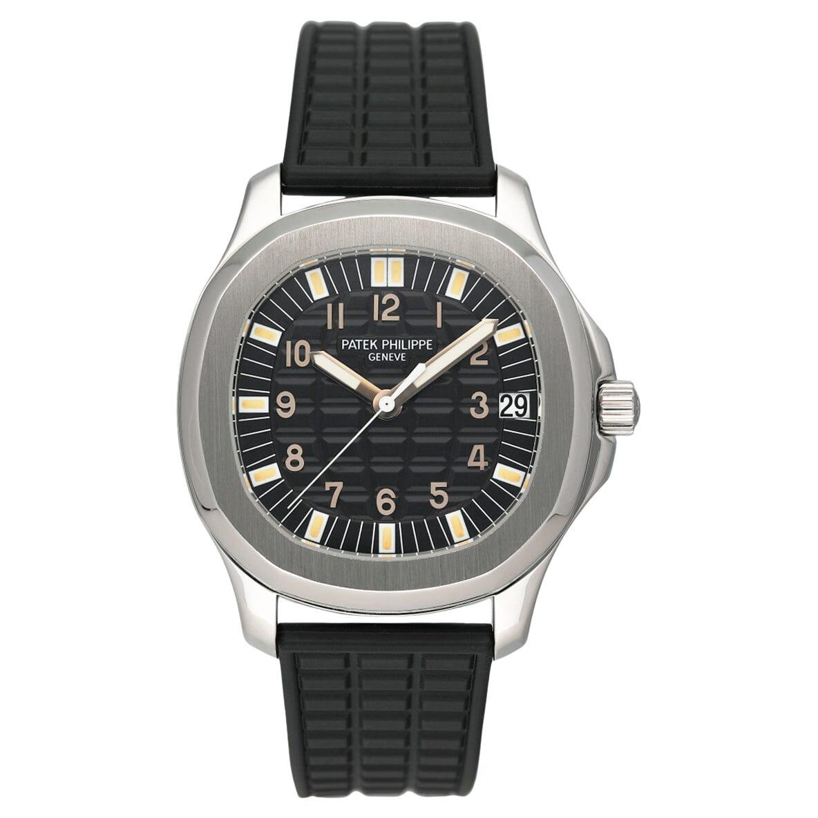 Patek Philippe Aquanaut 5065A Quadrante Nero Orologio da Uomo Scatola Documenti Archivi