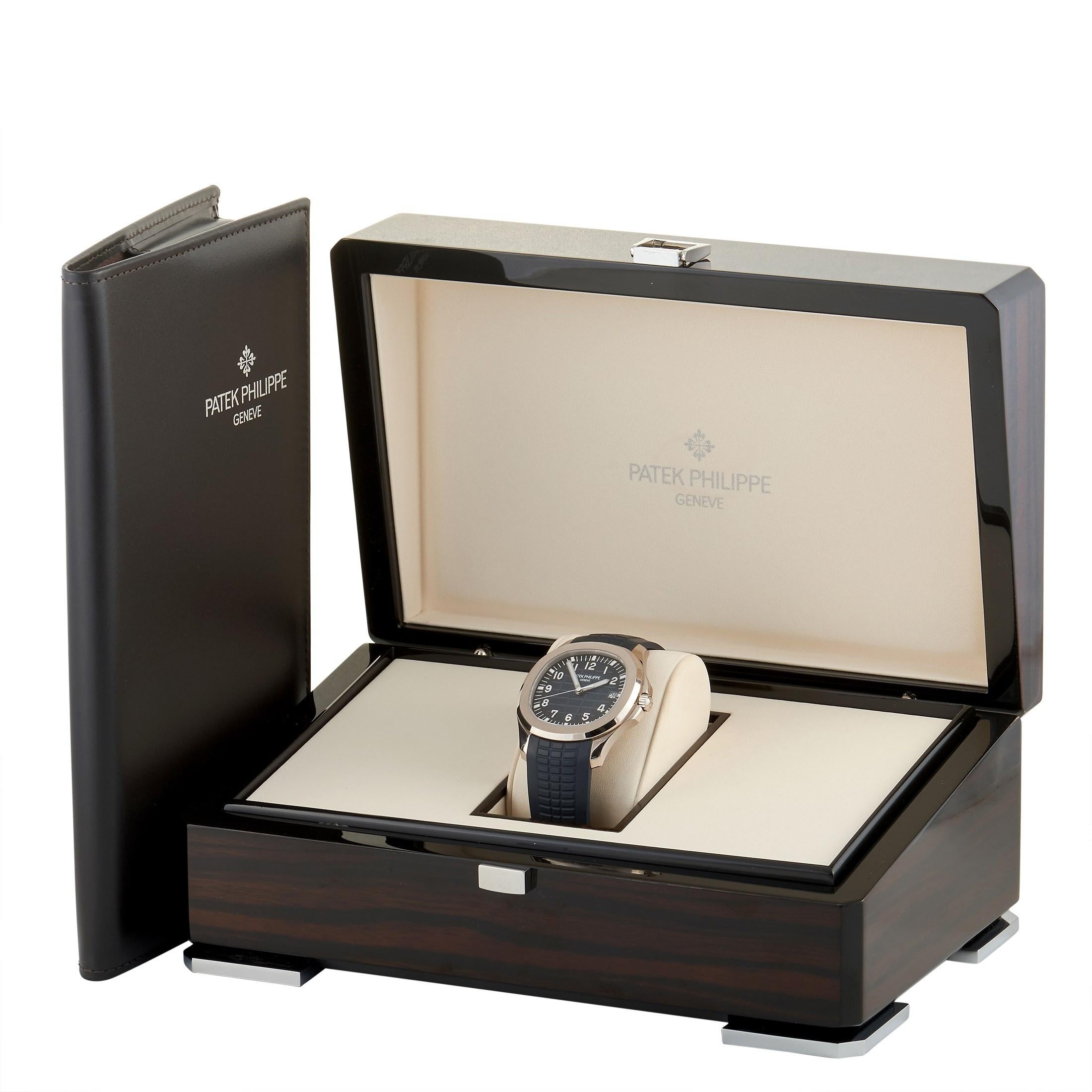 Men's Patek Philippe Aquanaut Blue Dial Watch 5168G-001