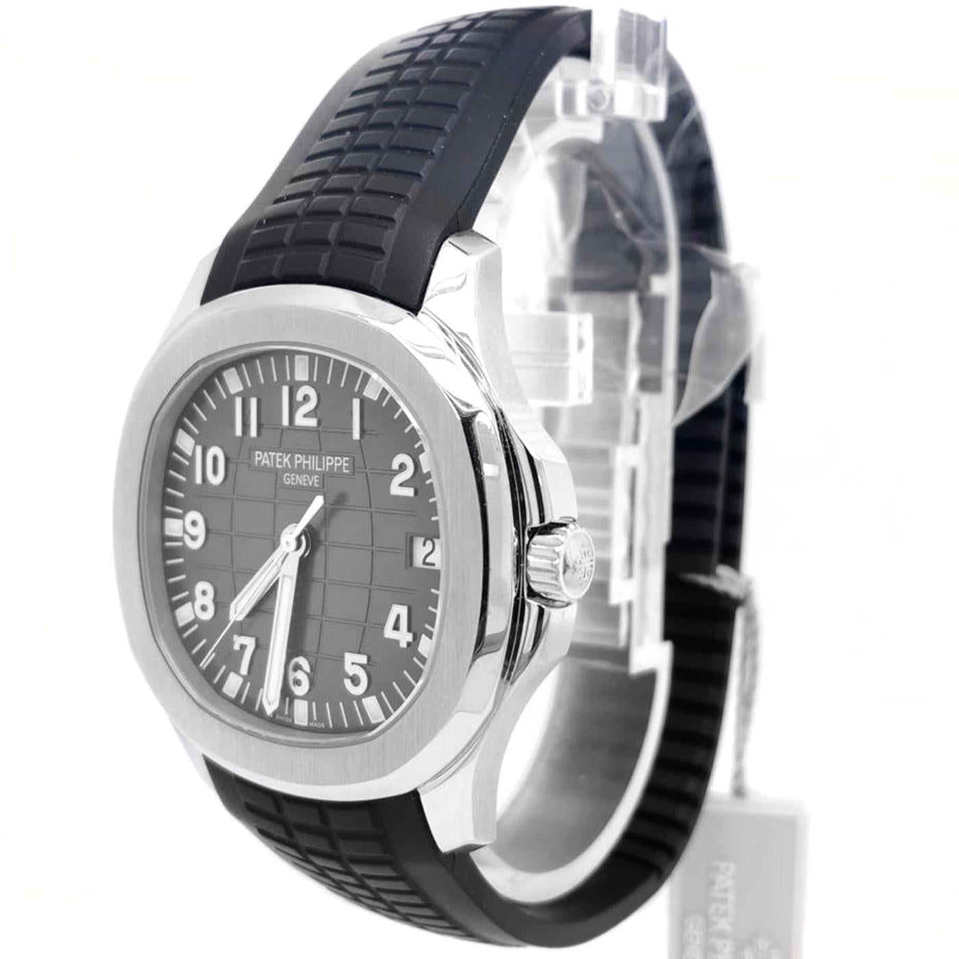 Patek Philippe Aquanaut Chronograph Steel Men's Strap Watch Date 5167A-001 In New Condition In Aventura, FL