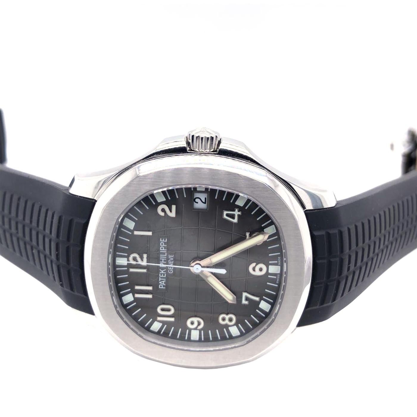 Patek Philippe Aquanaut Chronograph Steel Men's Strap Watch Date 5167A-001 2