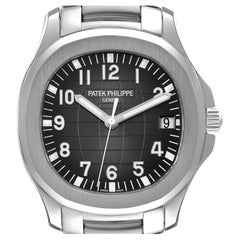 Patek Philippe Aquanaut Extra Large Steel Black Dial Mens Watch 5167A