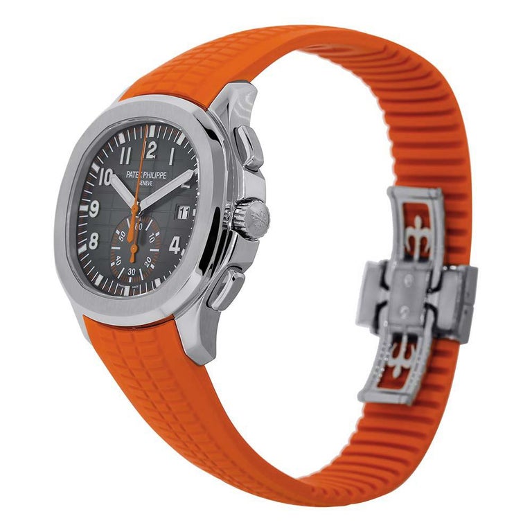 Patek Philippe Aquanaut Flyback Chronograph Stainless Steel Watch 5968a 001 At 1stdibs