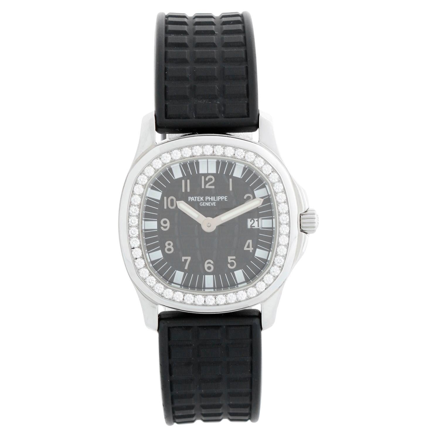 Patek Philippe Aquanaut Ladies Stainless Steel Diamond Watch 4961A