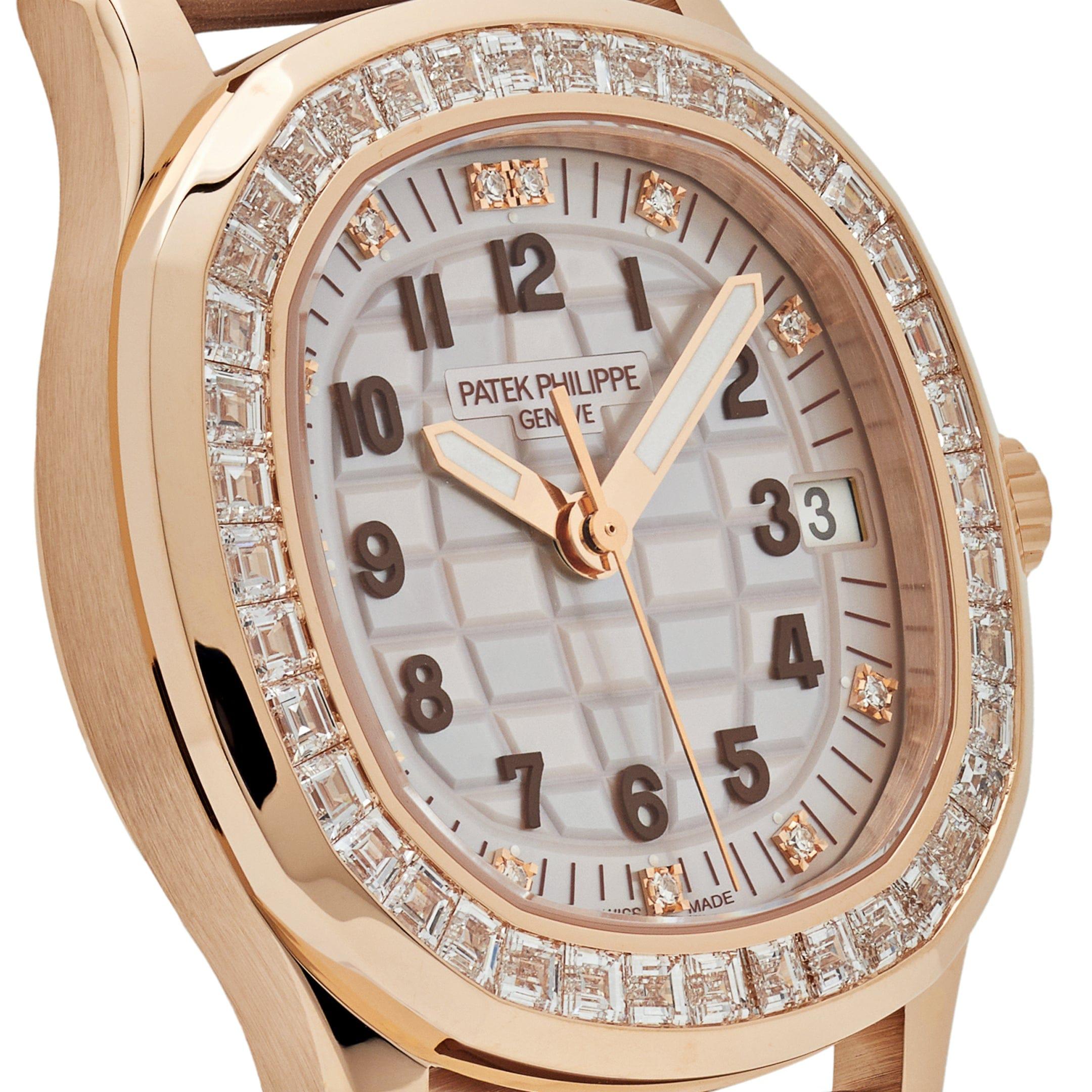 Patek Philippe Aquanaut Luce 5072R-001 'Haute Joaillerie' Rose Gold Diamond Dial In New Condition In New York, NY