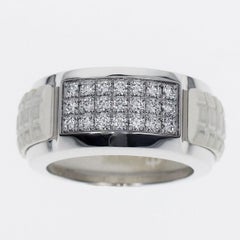 Patek Philippe Aquanaut Luce Diamond Rubber 18 Karat White Gold Ring