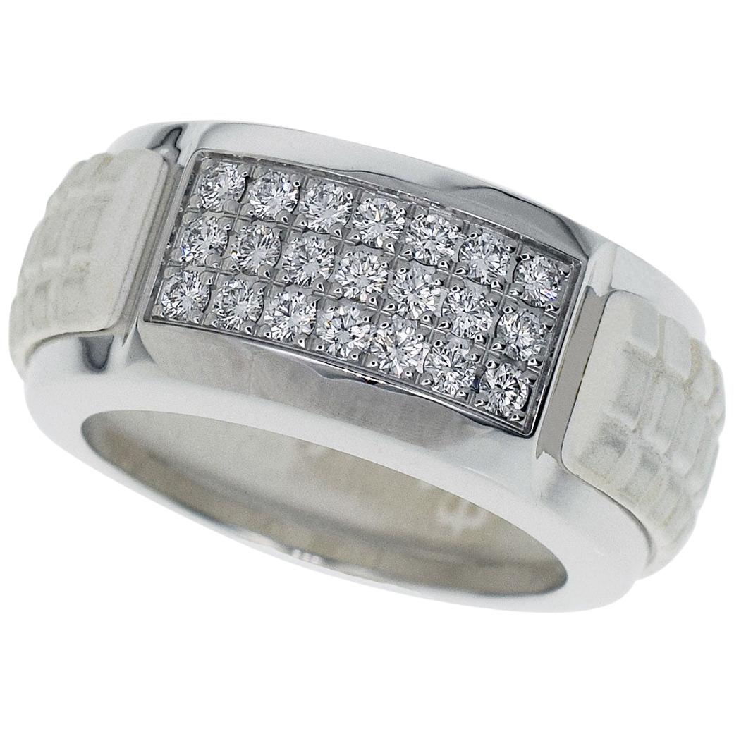 Patek Philippe Aquanaut Luce Diamond Rubber 18 Karat White Gold Ring
