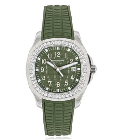 Patek Philippe Aquanaut Luce Green Khaki Dial Diamond Bezel 5267/200A-011