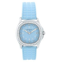 Used Patek Philippe Aquanaut Luce Ladies Stainless Steel Diamond White Watch 5067