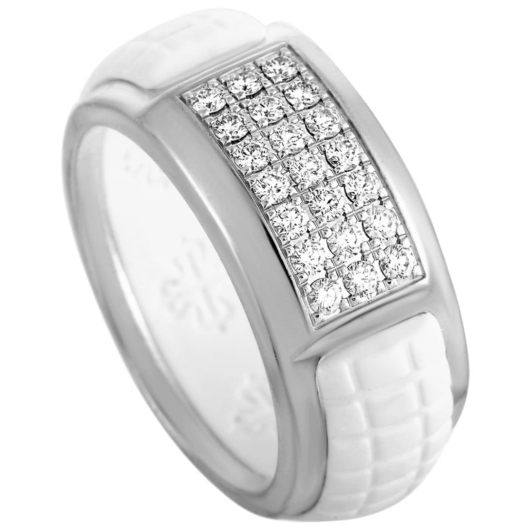 Patek Philippe Aquanaut Luce White Gold Diamond Band Ring At 1stdibs