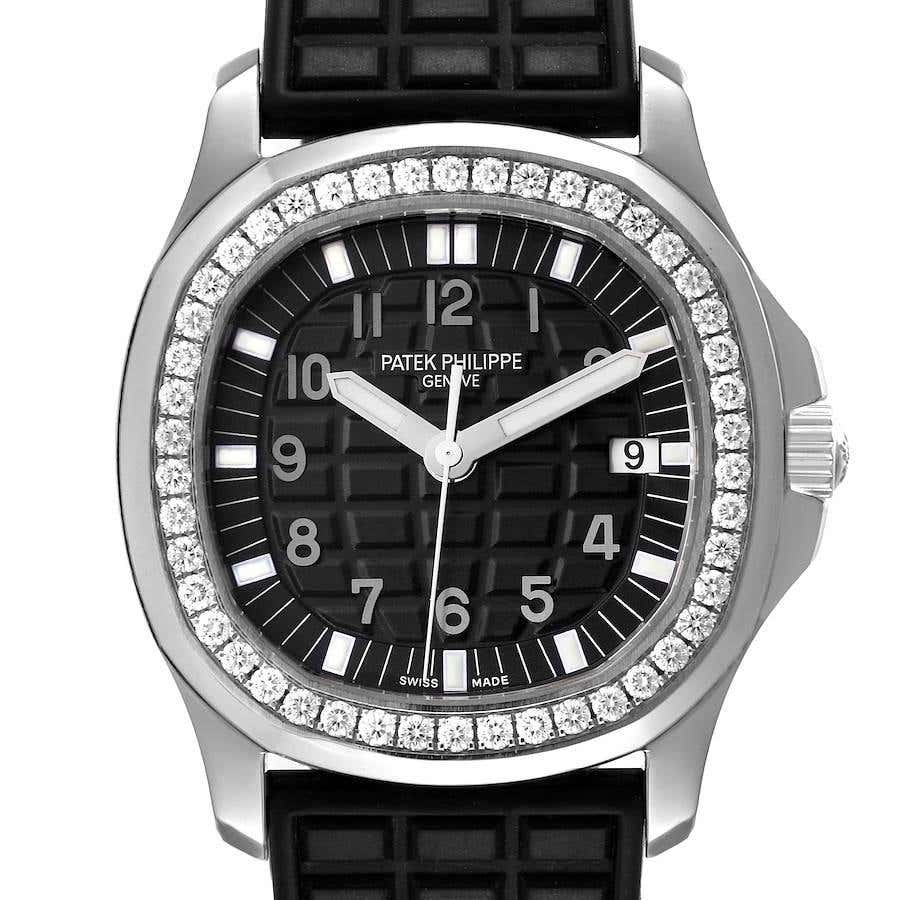 Patek Philippe Aquanaut Stahl Damenuhr Mit Schwarzem Zifferblatt Und patek-philippe-aquanaut-stahl-damenuhr-mit-schwarzem-zifferblatt-und