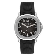 Patek Philippe Aquanaut Steel Rubber Strap Mens Watch 5165A Box Papers