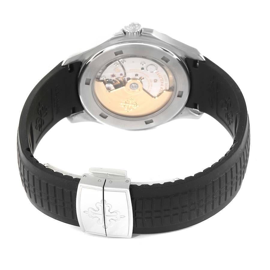 Men's Patek Philippe Aquanaut Steel Rubber Strap Mens Watch 5165A Box Papers For Sale
