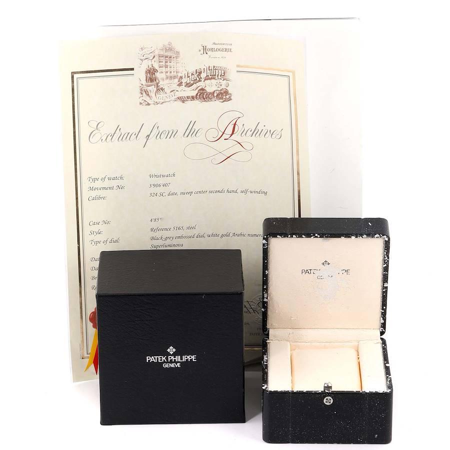 Patek Philippe Aquanaut Steel Rubber Strap Mens Watch 5165A Box Papers For Sale 2