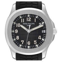Patek Philippe Aquanaut Steel Rubber Strap Mens Watch 5165A Box Papers