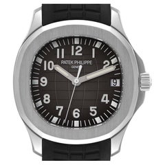 Patek Philippe Aquanaut Steel Rubber Strap Mens Watch 5165A Box Papers