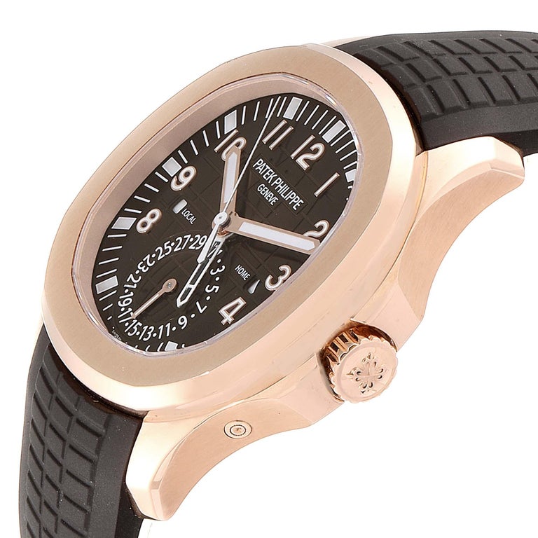 Patek Philippe Aquanaut Travel Time Rose Gold Men S Watch 5164r Box Papers For Sale At 1stdibs Patek Philippe Calatrava
