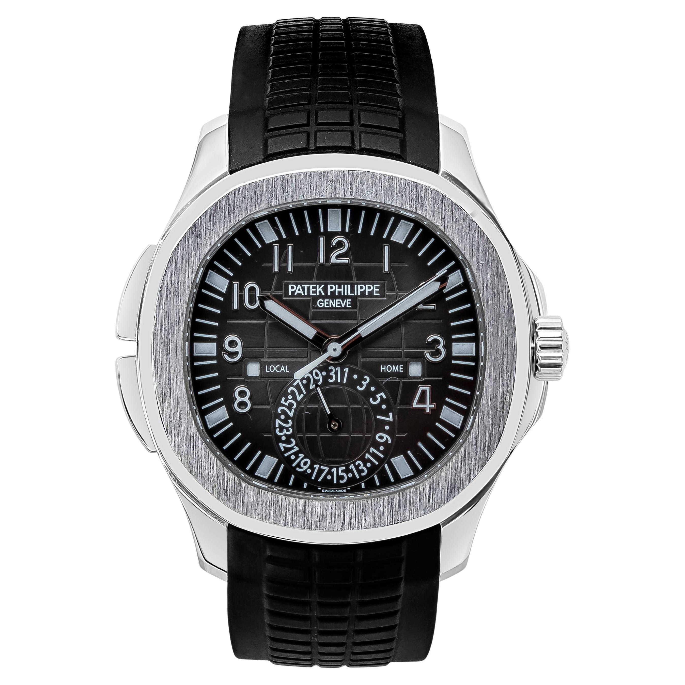 Patek Philippe Aquanaut Travel Time Stainless Steel Wristwatch Ref.  5164A-001 For Sale at 1stDibs