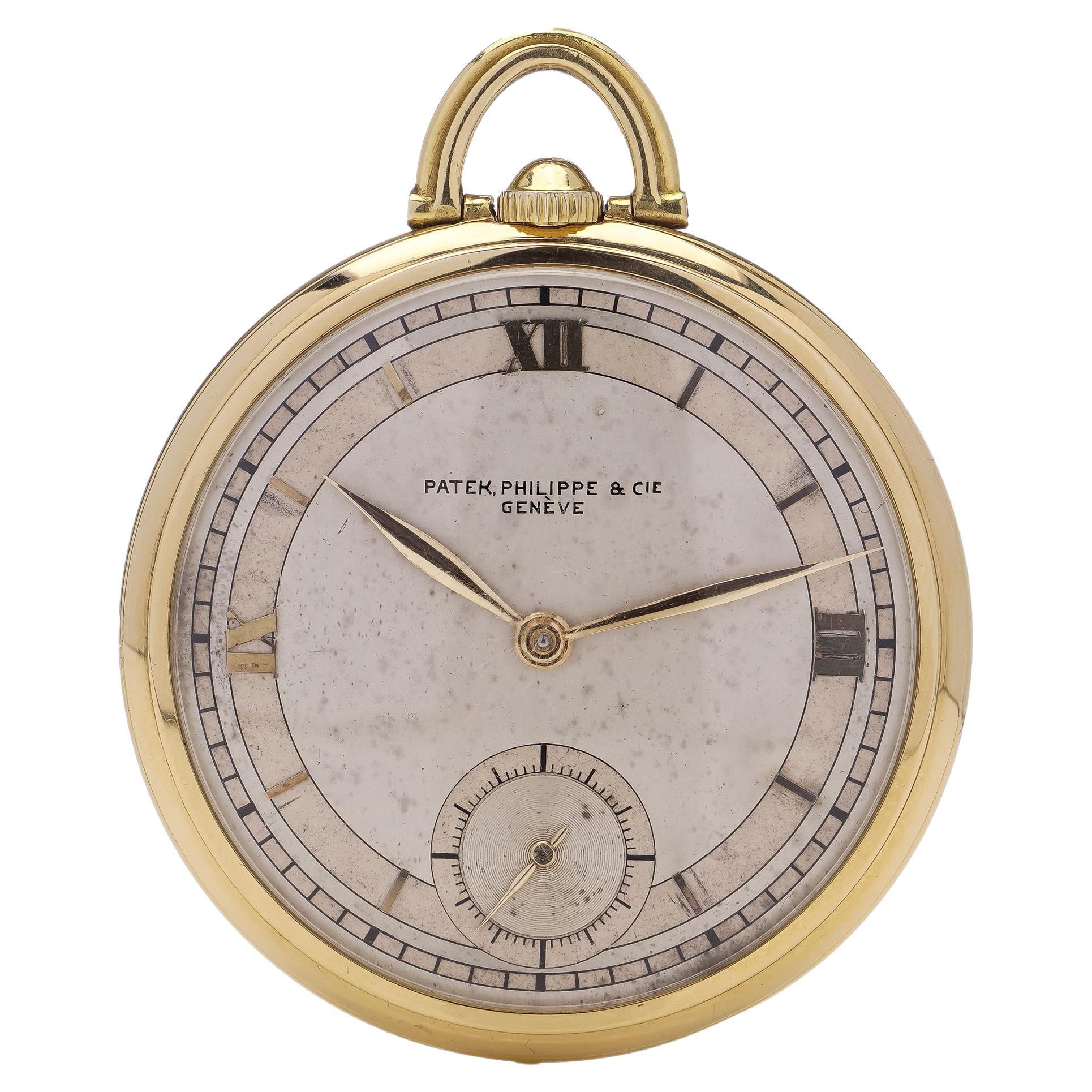 Patek Philippe Art Deco period  18kt. yellow gold open-face pocket watch