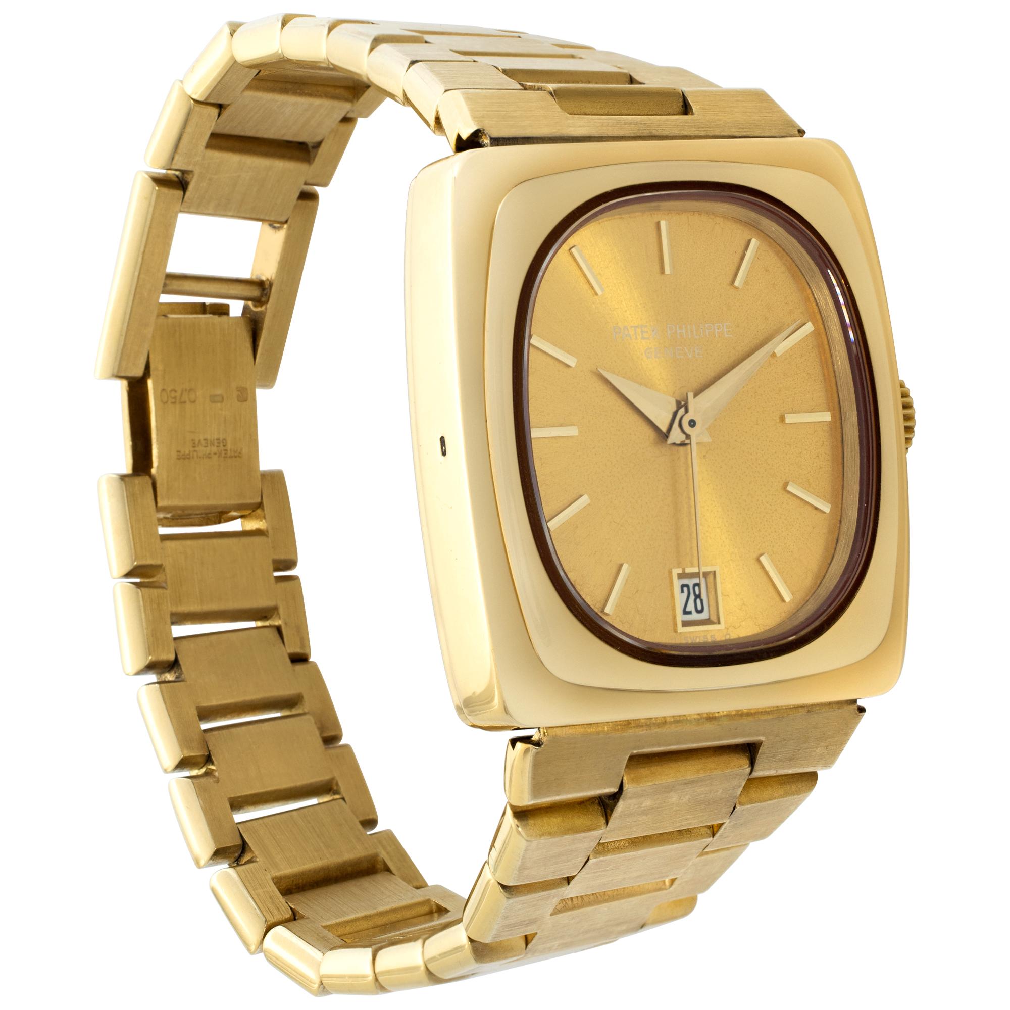 Patek Philippe Beta 21 Yellow Gold Wristwatch Ref 3603 1 In Excellent Condition For Sale In Surfside, FL