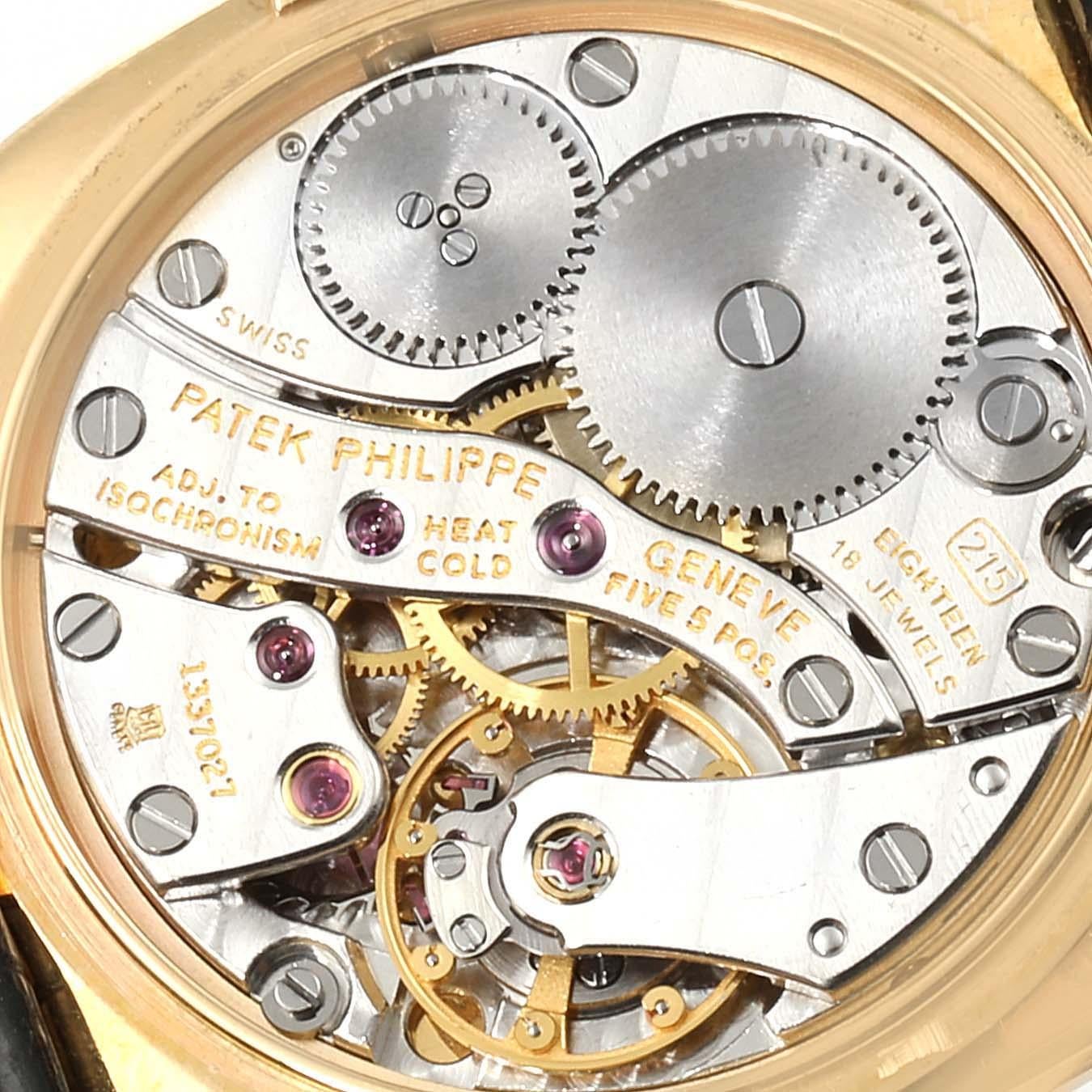 Patek Philippe Blue 18k Yellow Gold Golden Ellipse 7579 Wristwatch 27 x 32 MM In Good Condition In Dubai, Al Qouz 2