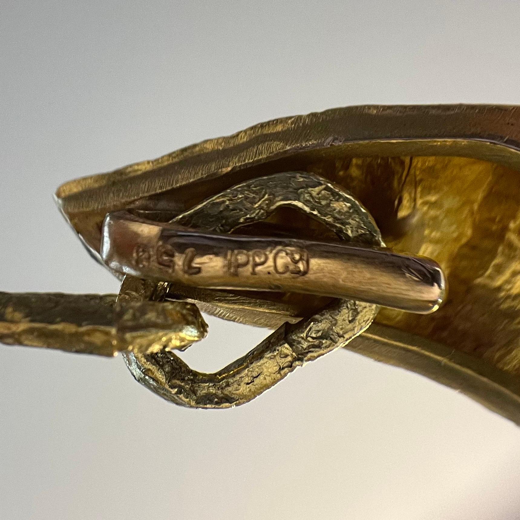 Patek Philippe by Jean Lurçat 18 Karat Gold Double Rooster Necklace, 1960s 12