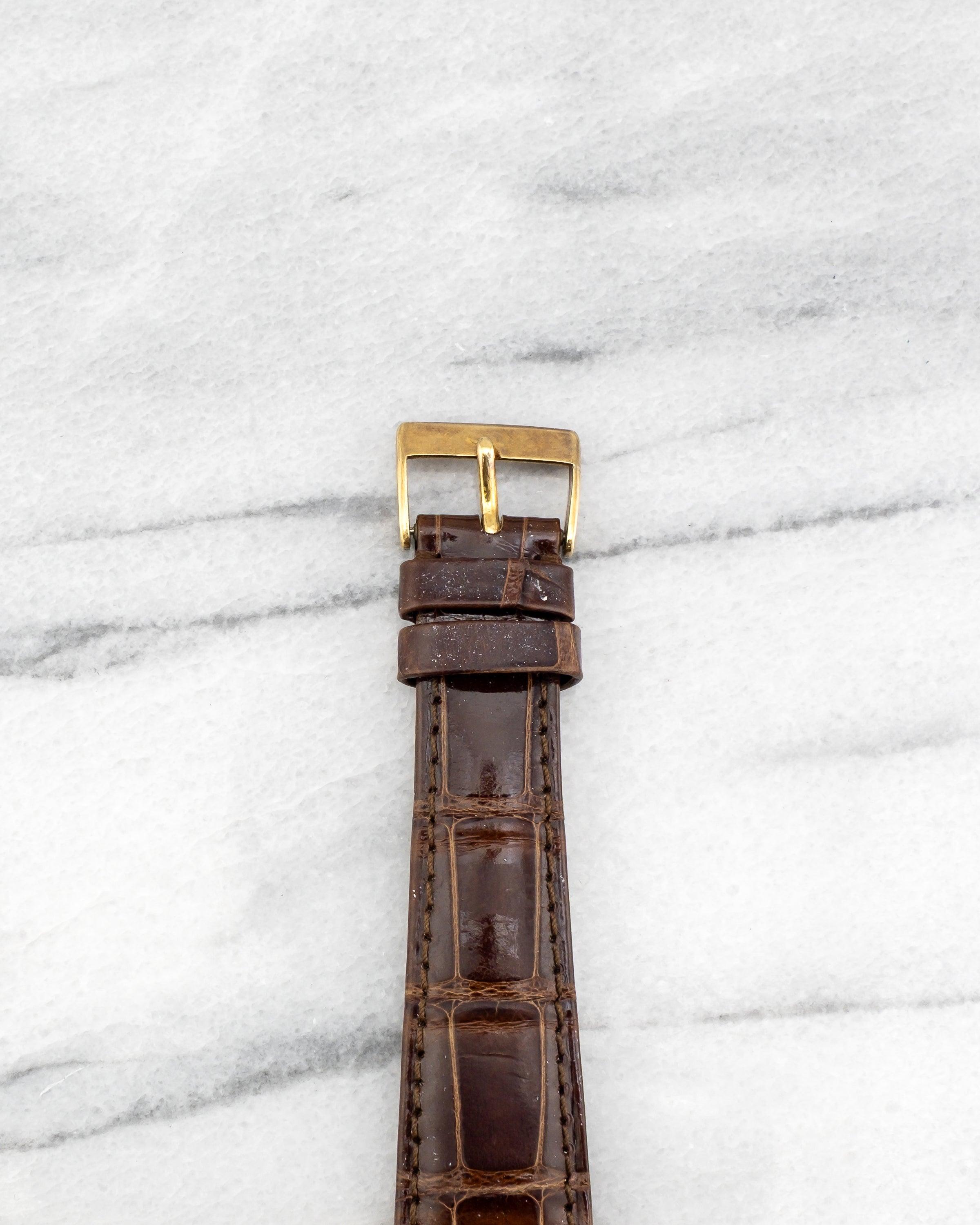 Patek Philippe Calatrava 1578 Uhr mit weißem Zifferblatt aus 18K Gelbgold, 1950er Jahre für Damen oder Herren im Angebot