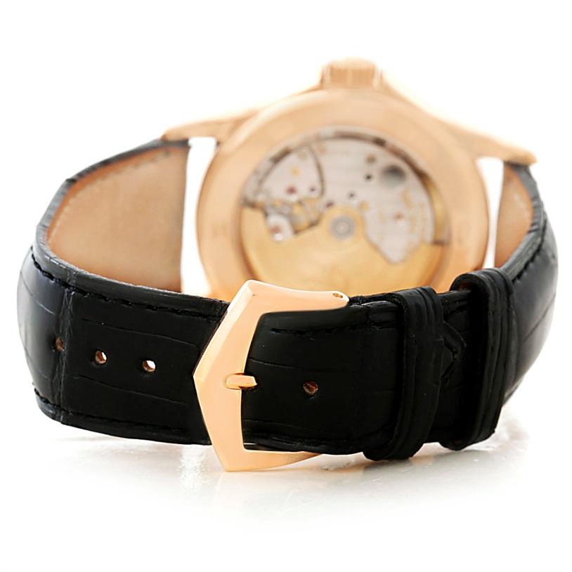 Patek Philippe Calatrava 18 Karat Rose Gold Watch 5107R Box Papers In Excellent Condition For Sale In Atlanta, GA