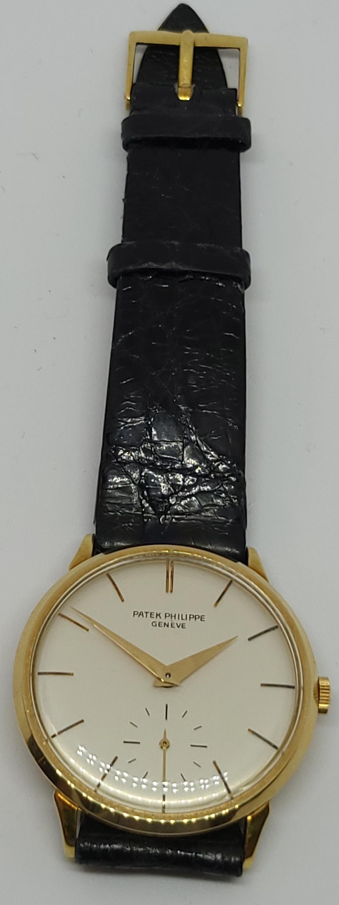 Patek Philippe Calatrava 18 Kt Gold Wrist Watch Cal. 27 AM 400 Anti-magnétiques 5