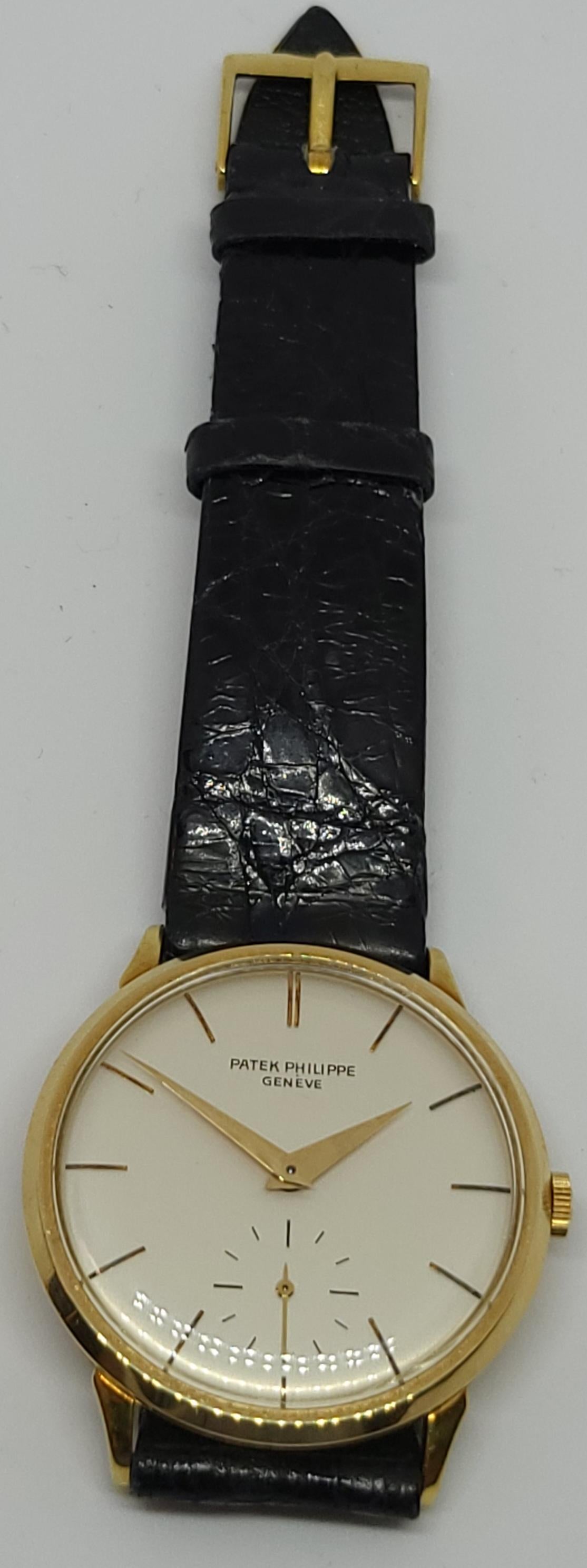 Patek Philippe Montre-bracelet en or 18 carats Cal. 27 AM 400 Anti-magnétiques en vente 7