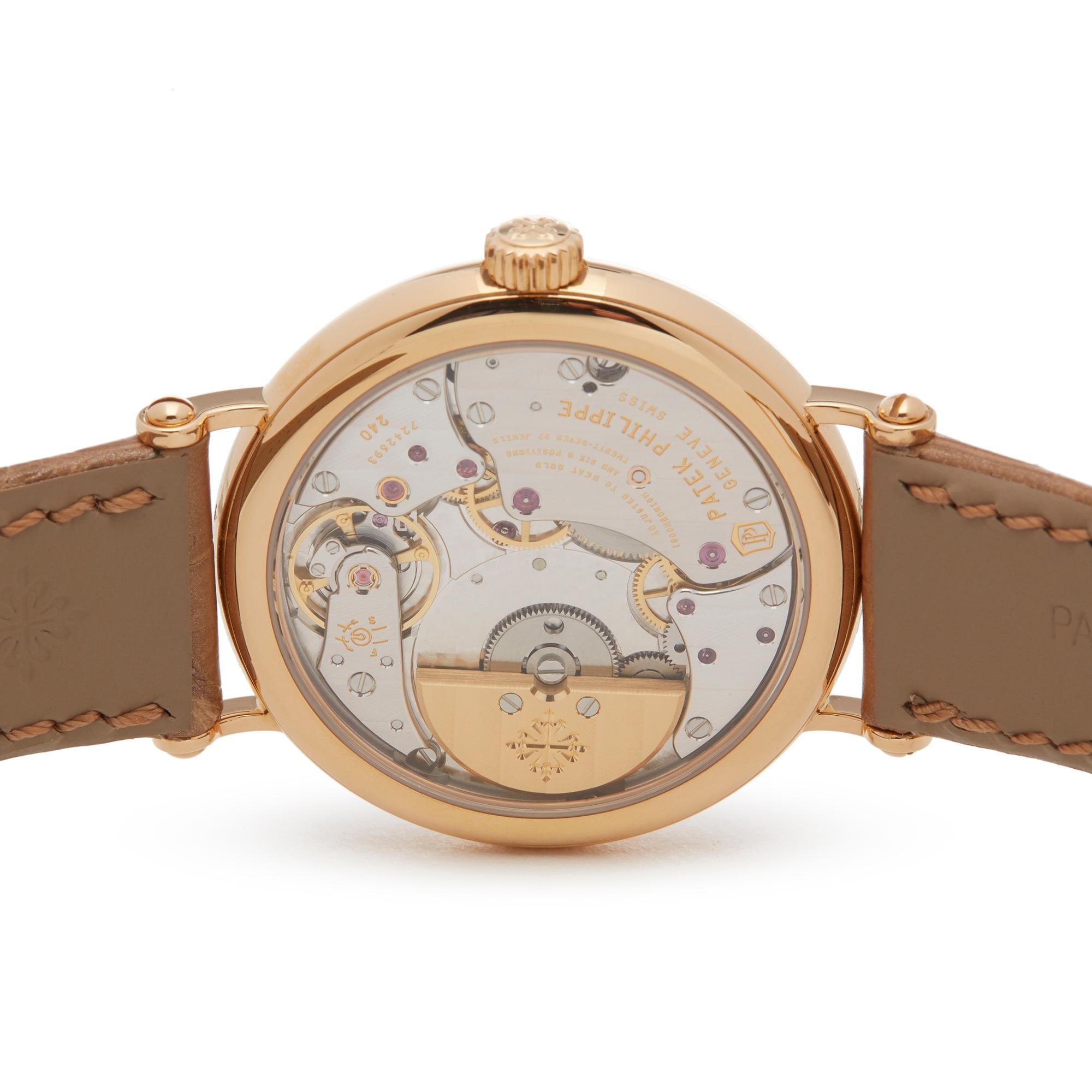 Patek Philippe Calatrava 18 Karat Rose Gold 7200R-001 In Excellent Condition In Bishops Stortford, Hertfordshire